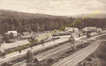Carron Railway Station Photo. Aberlour - Knockando. Craigellachie Line. (4)