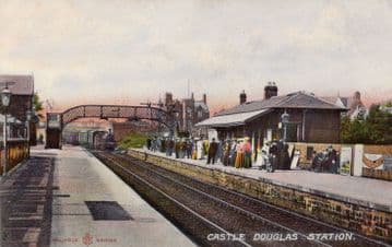 Castle Douglas Railway Station Photo. Dalbeattie - Bridge of Dee. (6)