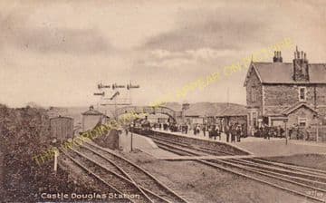 Castle Douglas Railway Station Photo. Dalbeattie - Bridge of Dee. (9)