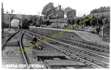 Castle Eden Railway Station Photo. Wingate - Hart. Cornforth to Hatlepool. (1)..