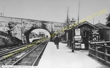 Castle Eden Railway Station Photo. Wingate - Hart. Cornforth to Hatlepool. (2)