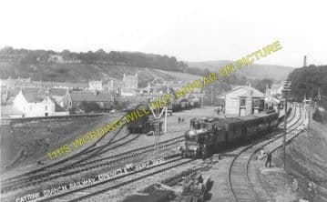 Catrine Railway Station Photo. Mauchline Line. Glasgow & South Western Rly. (3)