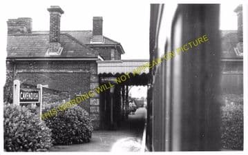 Cavendish Railway Station Photo. Clare - Glemsford. Bartlow to Long Melford. (3)