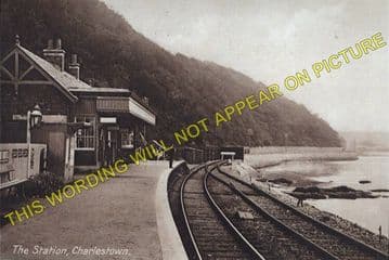 Charlestown Railway Station Photo. Braeside and Dunfermline Line. NBR. (1)