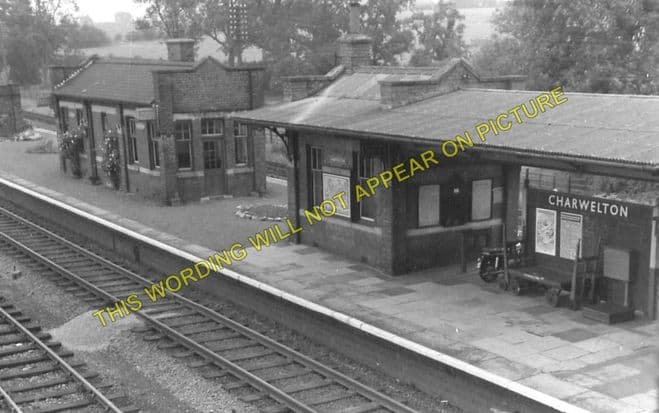 Charwelton Railway Station Photo. Woodford & Hinton - Braunston & Willoughby (4)
