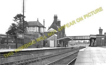 Chirk Railway Station Photo. Whitehurst - Preesgweene. Ruabon to Gobowen. (1)..