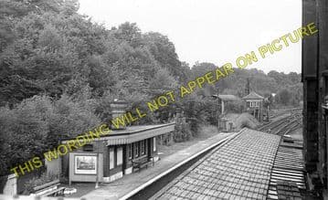 Chirk Railway Station Photo. Whitehurst - Preesgweene. Ruabon to Gobowen. (2)