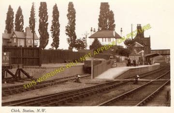 Chirk Railway Station Photo. Whitehurst - Preesgweene. Ruabon to Gobowen. (3)