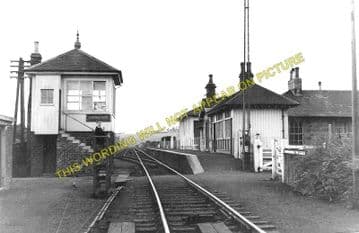Chirnside Railway Station Photo. Reston - Edrom. Duns and Marchmont Line. (1)