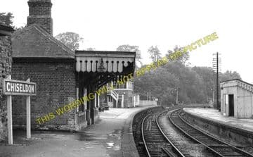 Chiseldon Railway Station Photo. Swindon - Ogbourne. Savernake Line. MSWJR. (1)