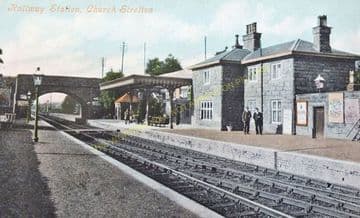 Church Stretton Railway Station Photo. Leebotwood - Marsh Brook. (7)