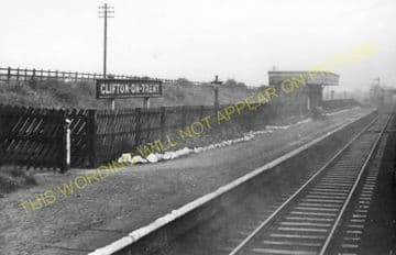 Clifton on Trent Railway Station Photo. Fledborough - Doddington & Harby (1).