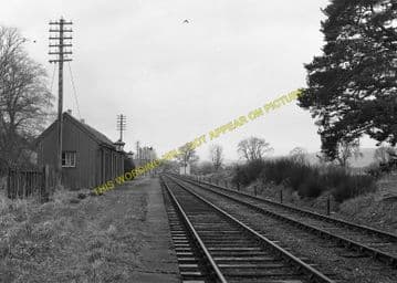 Clunes Railway Station Photo. Lentran - Beauly. Inverness to Muir of Ord. (5)