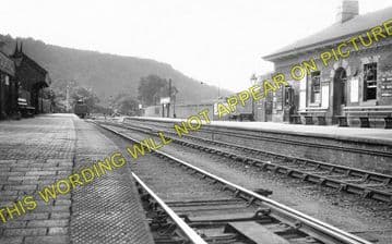 Coalbrookdale Railway Station Photo. Buildwas to Madeley and Horsehay Lines. (2)