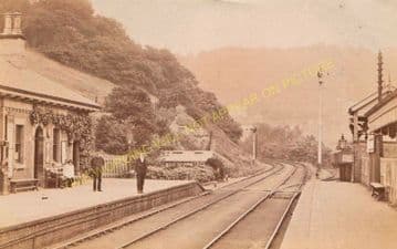 Coalbrookdale Railway Station Photo. Buildwas to Madeley and Horsehay Lines. (4)