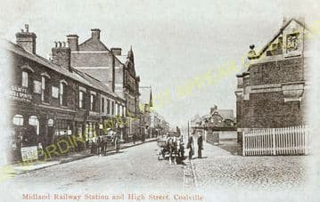 Coalville Town Railway Station Photo. Bagworth & Ellistown- Swannington. (8)