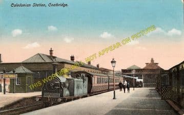 Coatbridge Railway Station Photo. Caledonian Railway. Glasgow Area. (1)