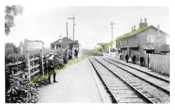 Coldham Railway Station Photo. March - Wisbech. Great Eastern Railway. (4)