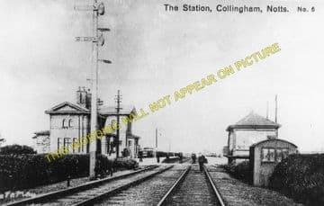 Collingham Railway Station Photo. Newark - Swinderby. Lincoln Line. (1)..
