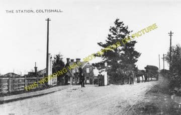 Coltishall Railway Station Photo. Wroxham - Buxton Lamas. Aylsham Line. (1)..