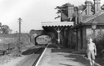 Coltishall Railway Station Photo. Wroxham - Buxton Lamas. Aylsham Line. (2)