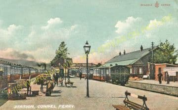 Connel Ferry Railway Station Photo. Taynuilt to Oban and Benderloch Lines. (11)