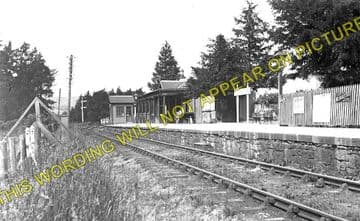 Conon Railway Station Photo. Muir of Ord - Dingwall. Highland Railway. (1)..