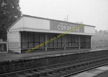 Corbridge Railway Station Photo. Hexham - Stocksfield. Prudhoe Line. (1)
