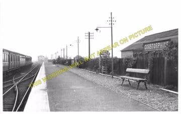 Corstorphine Railway Station Photo. Edinburgh Line. North British Railway. (3)