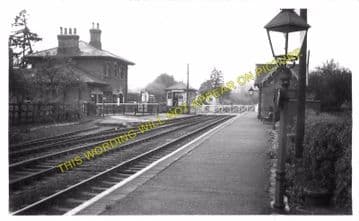 Countesthorpe Railway Station Photo. Wigston - Broughton Astley. Midland Rly (3)