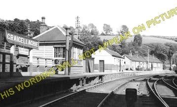 Craigellachie Railway Station Photo. Dufftwon to Dandaleith and Aberlour. (2)