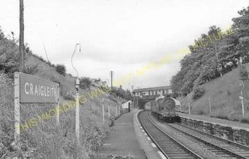Craigleith Railway Station Photo. Murrayfield to Barnton and Granton Lines. (1).