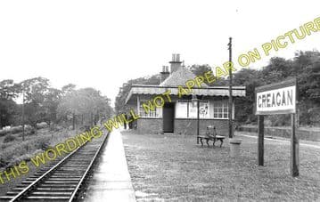 Creagan Railway Station Photo. Benderloch - Appin. Connel Ferry Line. (1)..