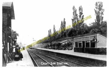 Croft Spa Railway Station Photo. Darlington - Eryholme. Northallerton Line. (1)