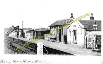 Crook of Devon Railway Station Photo. Rumbling Bridge - Balado. Kinross Line (1)