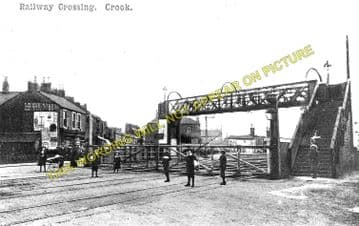 Crook Railway Station Photo. Beechburn - Tow Law. Rowley Line. North Eastern (1)