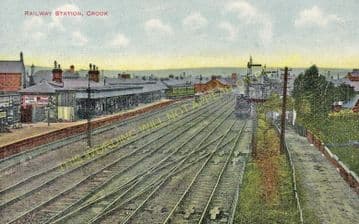 Crook Railway Station Photo. Beechburn - Tow Law. Rowley Line. North Eastern (6)