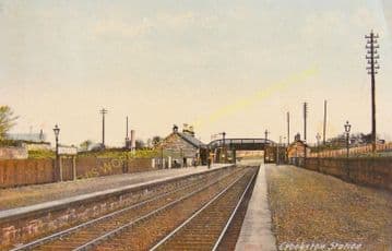 Crookston Railway Station Photo. Bellahouston - Hawkhead. Paisley Line. GSWR (2).