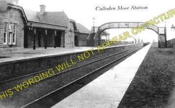 Culloden Moor Railway Station Photo. Inverness - Daviot. Aviemore Line. (1)