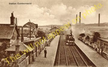 Cumbernauld Railway Station Photo. Glenboig - Bonnybridge. Caledonian Rly. (2)