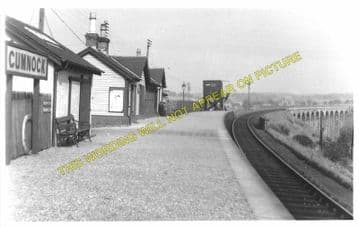 Cumnock Railway Station Photo. Cronberry - Dumfries House. Muirkirk Line. (1)..