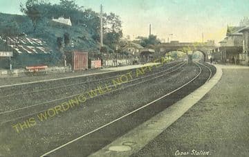 Cupar Railway Station Photo. Dairsie - Springfield. Leuchars to Ladybank. (5)