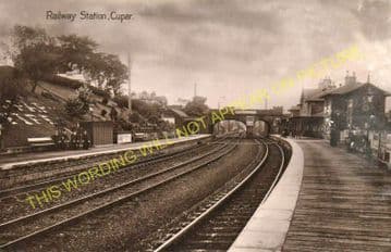 Cupar Railway Station Photo. Dairsie - Springfield. Leuchars to Ladybank. (8)