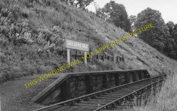 Dailuaine Railway Station Photo. Aberlour - Carron. Craigellachie Line. (1)..