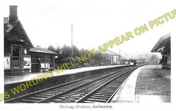 Dalbeattie Railway Station Photo. Southwick - Castle Douglas. (1)