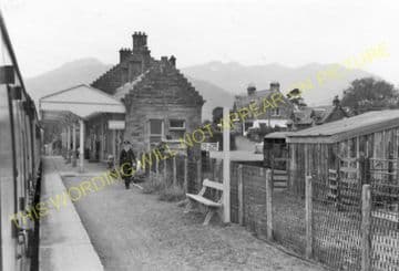 Dalmally Railway Station Photo. Tyndrum - Loch Awe. Crianlarich to Oban. (6)