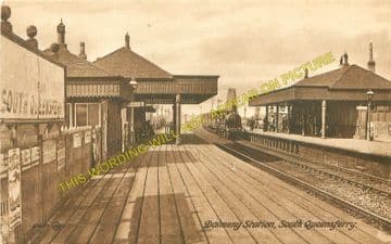 Dalmeny Railway Station Photo. North Queensferry to Kirkliston & Turnhouse. (3)