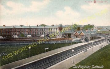 Dalmuir Park Railway Station Photo. Kilpatrick to Singer and Clydebank Lines (8)
