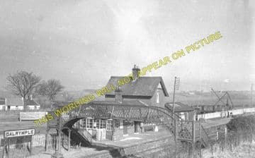 Dalrymple Railway Station Photo. Ayr - Cassillis. Girvan Line. G&SWR. (1).