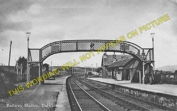 Dalwhinnie Railway Station Photo. Dalnaspidal - Newtonmore. Highland Railway (1)